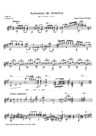 17759 Sheet music - Armonias De America - Acoustic Guitar