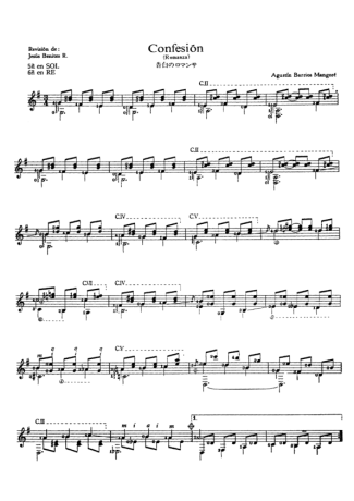 17766 Sheet music - Confesión (Romanza) - Acoustic Guitar