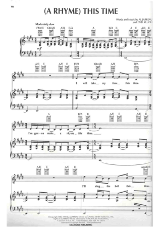 11201 Sheet music - (A Rhyme) This Time - Piano