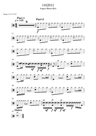 40418 Sheet music - 1162011 - Drums