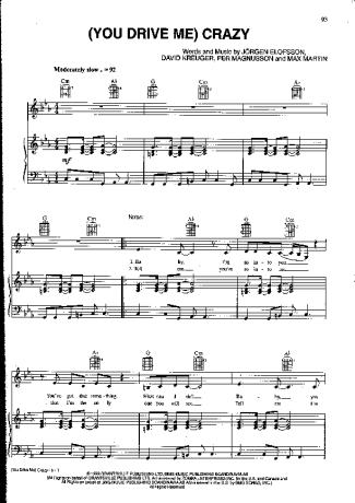 1929 Sheet music - (You Drive Me) Crazy - Piano