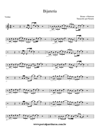 1613 Sheet music - Bijuteria - Violin