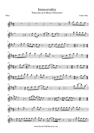 7887 Sheet music - Immortality - Flute