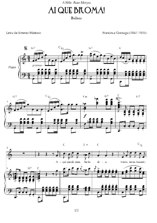 4026 Sheet music - Ai Que Broma! - Piano
