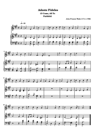 32371 Sheet music - Adeste Fideles - Piano