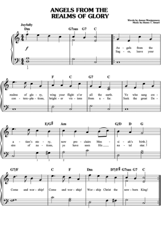 32372 Sheet music - Angels From The Realms Of Glory - Piano