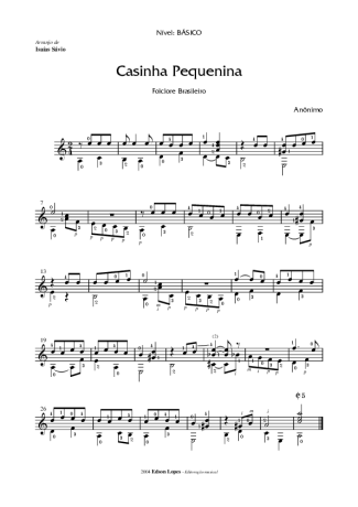 4641 Sheet music - A Casinha Pequenina - Acoustic Guitar