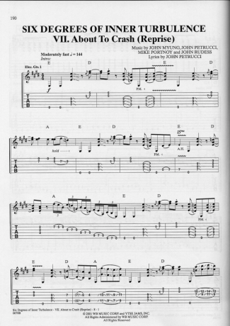 18381 Sheet music - About To Crash (Reprise) - Guitar