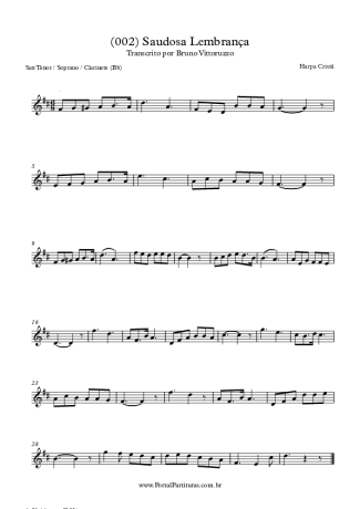 28351 Sheet music - (002) Saudosa Lembrança - Clarinet (Bb)