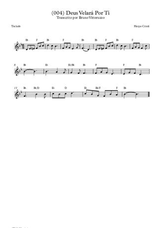 19762 Sheet music - (004) Deus Velará Por Ti - Keyboard