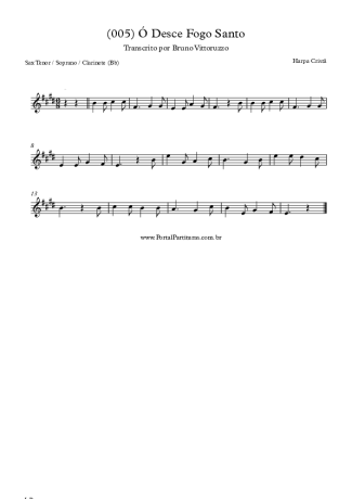 28354 Sheet music - (005) Ó Desce Fogo Santo - Clarinet (Bb)