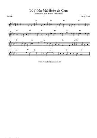19784 Sheet music - (006) Na Maldição Da Cruz - Keyboard