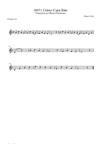 19790 Sheet music - (007) Cristo Cura Sim - Clarinet (C)