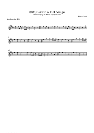 19807 Sheet music - (008) Cristo O Fiel Amigo - Alto Saxophone