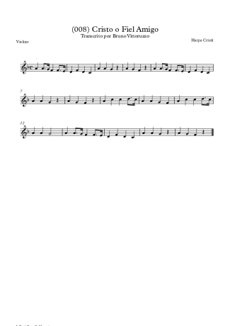19812 Sheet music - (008) Cristo O Fiel Amigo - Violin