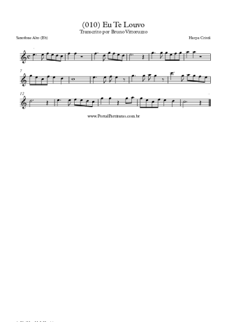 19829 Sheet music - (010) Eu Te Louvo - Alto Saxophone