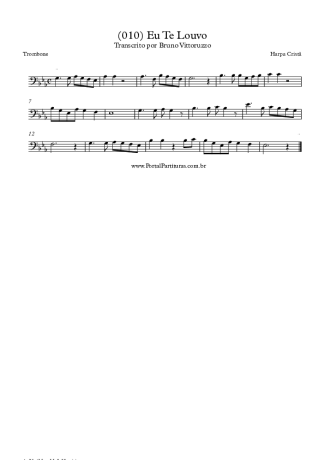 19831 Sheet music - (010) Eu Te Louvo - Trombone