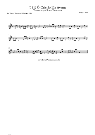 28360 Sheet music - (011) Ó Cristão Eia Avante - Clarinet (Bb)