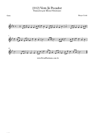 19849 Sheet music - (012) Vem Já Pecador - Harmonica