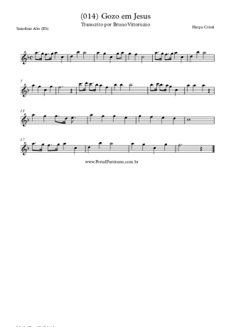 19873 Sheet music - (014) Gozo Em Jesus - Alto Saxophone