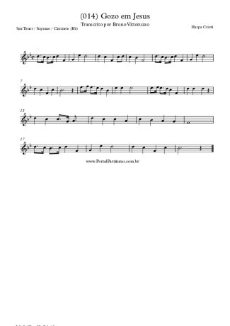 28363 Sheet music - (014) Gozo Em Jesus - Clarinet (Bb)