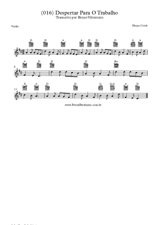 19899 Sheet music - (016) Despertar Para O Trabalho - Acoustic Guitar