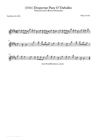 19895 Sheet music - (016) Despertar Para O Trabalho - Alto Saxophone