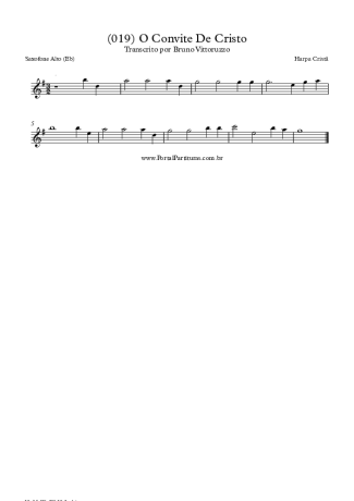 19928 Sheet music - (019) O Convite De Cristo - Alto Saxophone