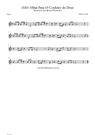 19937 Sheet music - (020) Olhai Para O Cordeiro De Deus - Harmonica