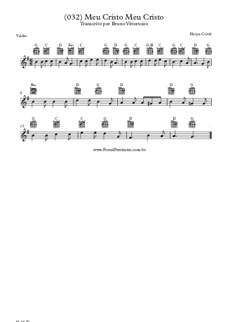 20162 Sheet music - (032) Meu Cristo Meu Cristo - Acoustic Guitar