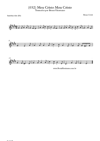 20158 Sheet music - (032) Meu Cristo Meu Cristo - Alto Saxophone