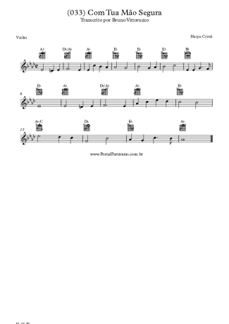 20173 Sheet music - (033) Com Tua Mão Segura - Acoustic Guitar