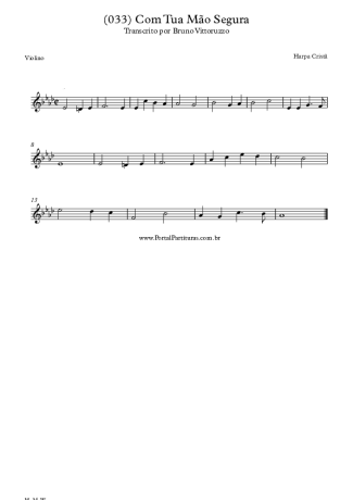 20174 Sheet music - (033) Com Tua Mão Segura - Violin