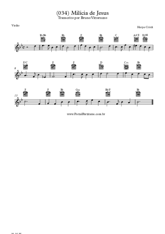 20184 Sheet music - (034) Milícia De Jesus - Acoustic Guitar