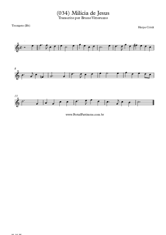 20183 Sheet music - (034) Milícia De Jesus - Trumpet