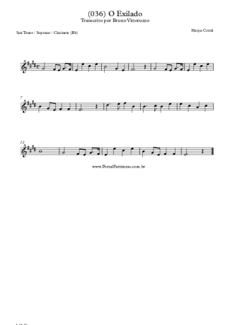 28385 Sheet music - (036) O Exilado - Clarinet (Bb)