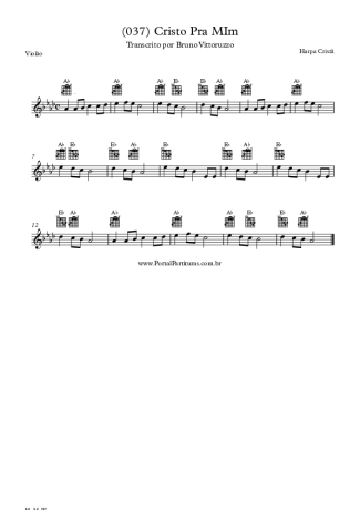 20217 Sheet music - (037) Cristo Pra Mim - Acoustic Guitar