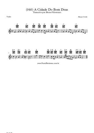 20251 Sheet music - (040) A Cidade Do Bom Deus - Acoustic Guitar