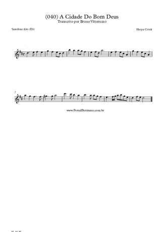 20247 Sheet music - (040) A Cidade Do Bom Deus - Alto Saxophone
