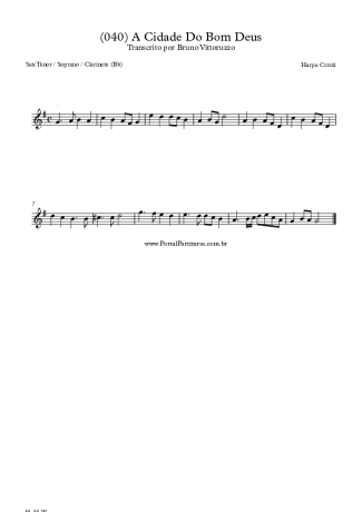 28389 Sheet music - (040) A Cidade Do Bom Deus - Clarinet (Bb)