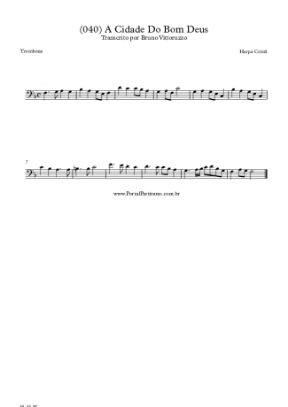 20249 Sheet music - (040) A Cidade Do Bom Deus - Trombone