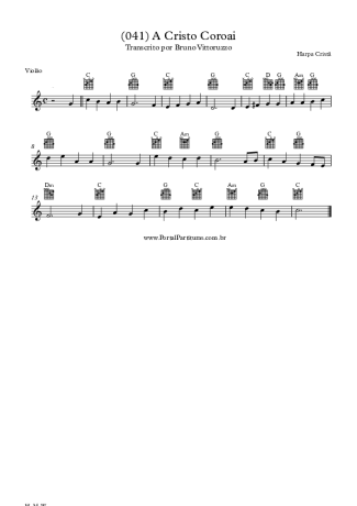20262 Sheet music - (041) A Cristo Coroai - Acoustic Guitar