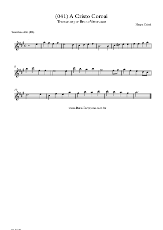 20258 Sheet music - (041) A Cristo Coroai - Alto Saxophone
