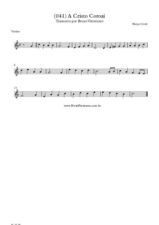 20263 Sheet music - (041) A Cristo Coroai - Violin