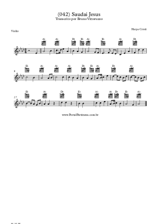 20273 Sheet music - (042) Saudai Jesus - Acoustic Guitar