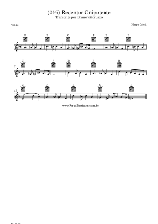 20307 Sheet music - (045) Redentor Onipotente - Acoustic Guitar