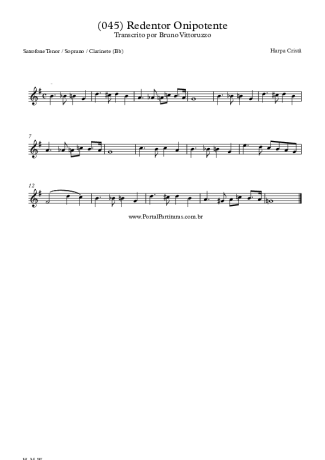 28394 Sheet music - (045) Redentor Onipotente - Clarinet (Bb)
