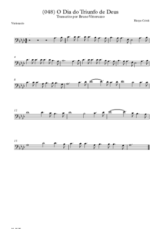 20342 Sheet music - (048) O Dia Do Triunfo De Deus - Cello