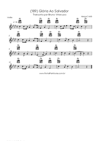 32989 Sheet music - (189) Glória Ao Salvador - Acoustic Guitar