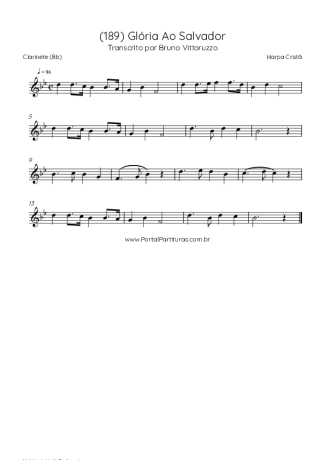 32980 Sheet music - (189) Glória Ao Salvador - Clarinet (Bb)